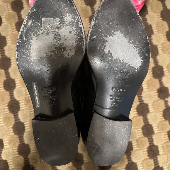 Fendi Monsters Motif Leather Chelsea Boots - Picture 8 of 10